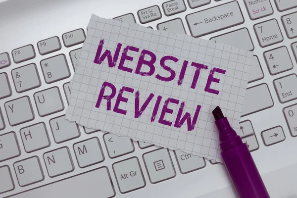 Conceptual hand writing showing Website Review. Business photo text Reviews that can be posted about businesses and services