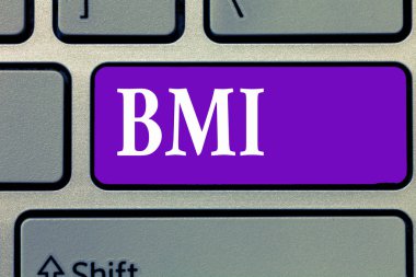 Word metin yazma BMI. İş kavramı, bu vücut yağ düzeyleri ağırlık ve yükseklik dayalı tahmin etme yöntemi için
