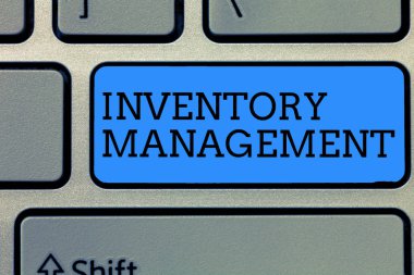 Envanter Yönetimini gösteren metin işareti. Stok ve Fiyatları Denetleyen Kavramsal Fotoğraf