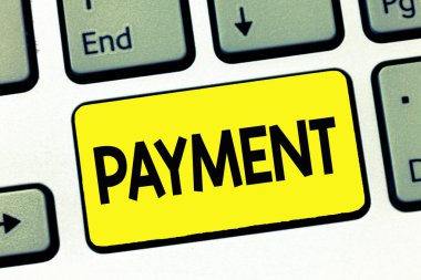 Word metin yazma ödeme. Birisi ya da bir şey vermek para son satınalma ödeme işlemi için iş kavramı