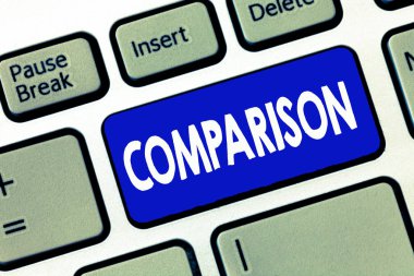 Word yazma metin karşılaştırma. İş kavramı için tahmini benzerlikler farklılıkları gösteren iki şey arasında