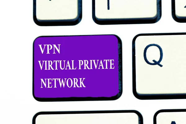 Word Scrittura Testo Vpn Virtual Private Network Business Concept Una — Foto Stock