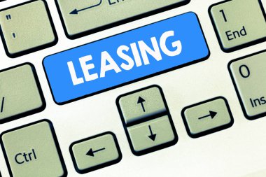 Kavramsal el Kiralama gösterilen yazma. İş fotoğraf metin Grant kira kira sözleşmesi iki taraf sözleşme arasında