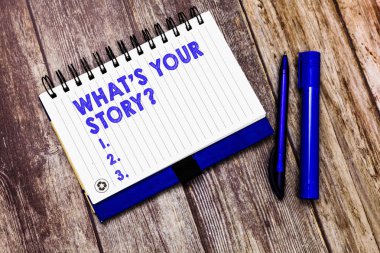 Kavramsal el yazma Your Story soru ne olduğunu gösteriyor. İş fotoğraf metin ilgili bir şey hakkında Yourselfany güncellemeleri