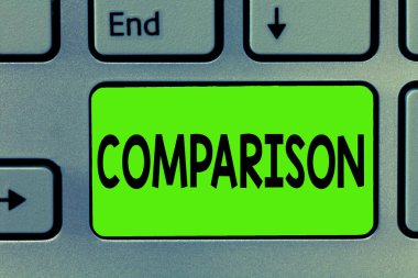 El yazısı metin karşılaştırma yazma. Tahmin benzerlikler farklılıkları gösteren iki şey arasında anlam kavramı