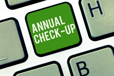 Kavramsal el yıllık kontrol kadar gösterilen yazma. İş fotoğraf vitrine yıllık değerlendirme ve sınav s gösteren sağlık durumudur