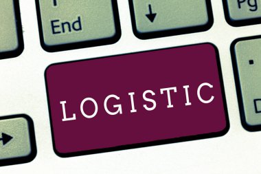 Lojistik gösterilen Not yazma. Karmaşık aktivite planlama yürütme dikkatli organizasyonu vitrine iş fotoğraf