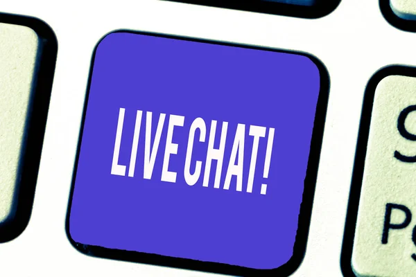 Metin yazma Word Live Chat. İnternet Multimedya Mobil iletişim iş kavramı konuşma için — Stok fotoğraf