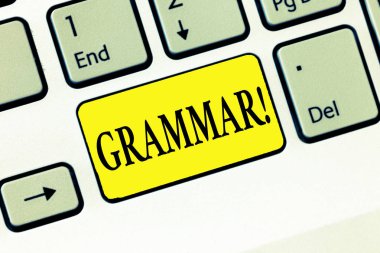 Word yazma metin dilbilgisi. İş kavramı tüm sistem ve dil veya diller genel yapısı