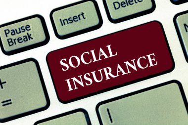 Word yazı metni sosyal sigorta. İş kavramı bireysel ekonomik tehlikelere karşı korunması için.