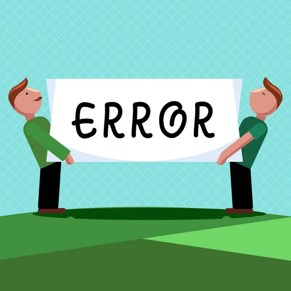 Wortschreibfehler. Geschäftskonzept für Fehler Bedingung, im Verhalten falsch zu sein — Stockfoto