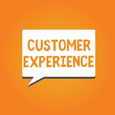 Kelime yazma Müşteri Deneyimi. Tatmin Edilen Müşteri ve Örgüt Arasında İş Konsepti