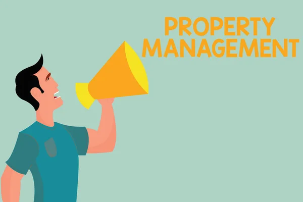 문서 작성 속성 관리 (Property Management). 실제 상태를 감독하는 것을 의미하는 개념은 시설의 가치를 보존 한다 — 스톡 사진