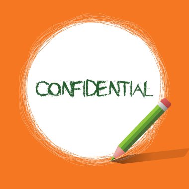 Kavramsal el gizli gösterilen yazma. Bir şey vitrine iş fotoğraf bir sır olarak özel bilgi tutulması amacıyla