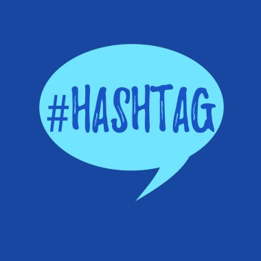 Hashtag gösterilen metin işareti. Kavramsal fotoğraf sosyal medya iletişim arama motoru stratejisi için Internet etiketi