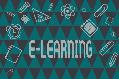 Word metin yazma E öğrenme. Elektronik medyada genellikle Internet üzerinden iş kavramı dersler için yürütülen.