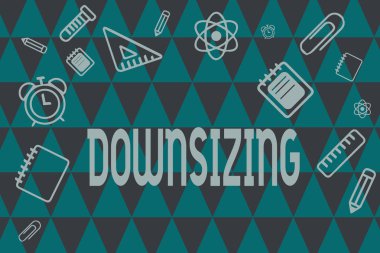 Metin yazma Word küçülmesi. İş kavramı için yapmak bir şirket daha küçük personel giderleri azaltma dökülme tarafından