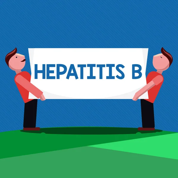 Handskrift text hepatit B. koncept vilket innebär allvarlig form av virushepatit överförs i infekterat blod — Stockfoto