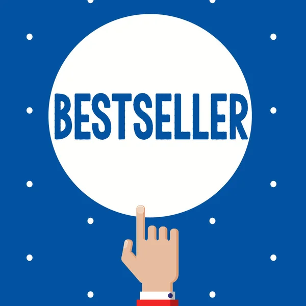 Testo calligrafico Bestseller. Concetto significato Libro prodotto venduto in gran numero Letteratura di successo — Foto Stock