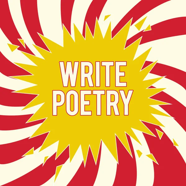 Ordet skriva text skriva poesi. Affärsidé för att skriva litteratur roanalysistic melankolisk idéer med RIM — Stockfoto
