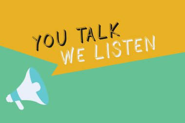 Kavramsal el sen konuş biz dinle gösteren yazma. İki şekilde iletişim motivasyonel görüşme vitrine iş fotoğraf