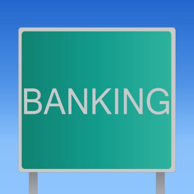 Bankacılık yazma el yazısı metin. Kavram anlam yapılan iş veya finans ile ilgili banka tarafından sunulan hizmetler