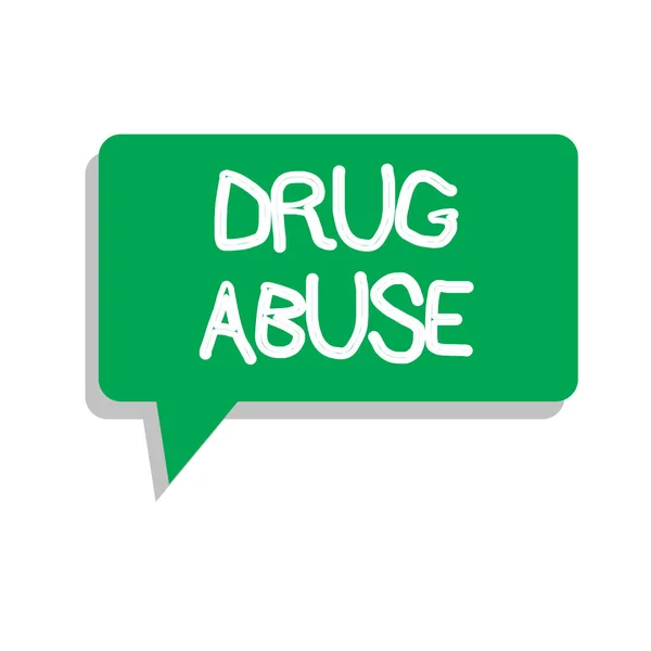 Εννοιολογική χέρι γραφή δείχνει κατάχρηση ναρκωτικών. Επαγγελματίες φωτογραφία κείμενο ψυχαναγκαστική φάρμακο που επιδιώκει τη συνήθη διεξαγωγή των παράνομων ναρκωτικών — Φωτογραφία Αρχείου