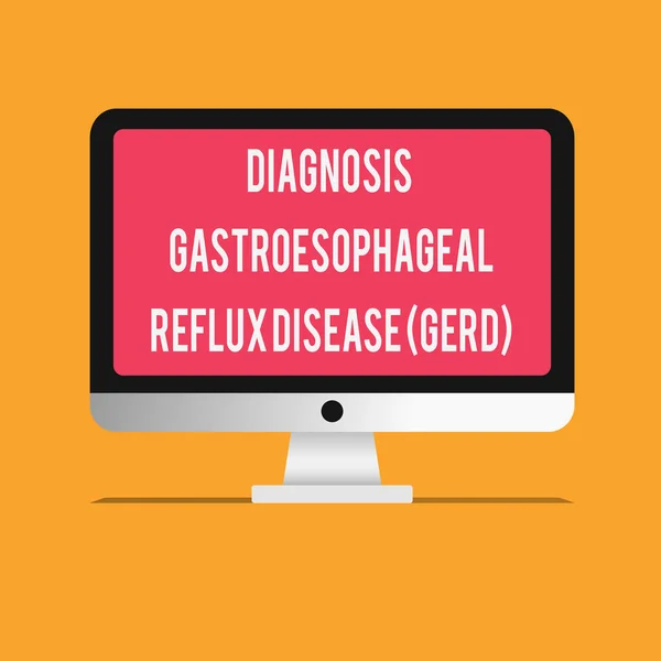 Menulis catatan menunjukkan Diagnosis Gastroesophageal Reflux Disease Gerd. Foto bisnis yang menampilkan gangguan pencernaan — Stok Foto