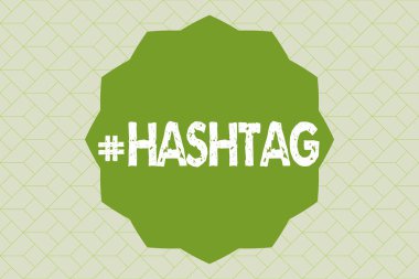 Hashtag yazma el yazısı metin. Internet etiket için sosyal medya iletişim arama motoru stratejisi anlam kavramı
