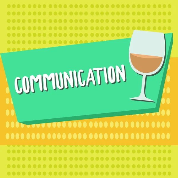 Textkommunikation. Geschäftskonzept zur Vermittlung oder zum Austausch von Informationen durch mündliche Schrift — Stockfoto