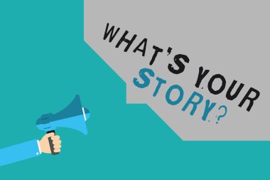 Ne Your Story sorudur gösterilen Not yazma. İlgili bir şey hakkında Yourselfany güncelleştirmeleri vitrine iş fotoğraf
