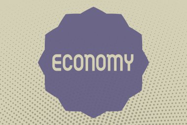 Kavramsal el ekonomi gösterilen yazma. İş fotoğraf metin finansal kaynakların yönetimi muhasebe bilgileri analiz