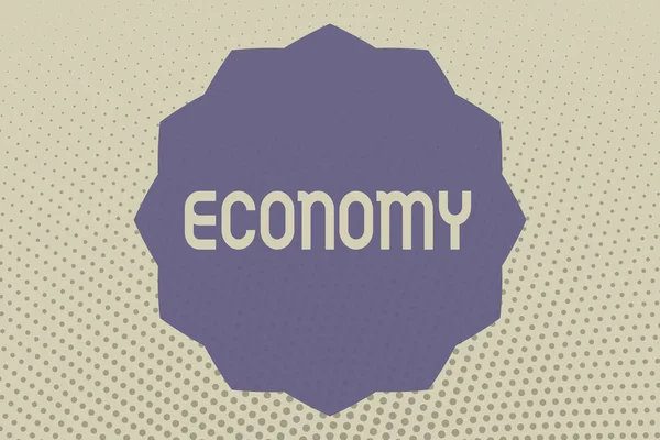 Ecriture conceptuelle montrant l'économie. Business photo text Gestion des ressources financières Analyse de l'information comptable — Photo