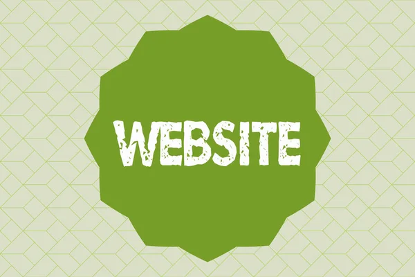 Handschrift Text schreiben Website. Konzept bedeutet verwandte Webseiten, die sich unter einem einzigen Domainnamen Internet befinden — Stockfoto
