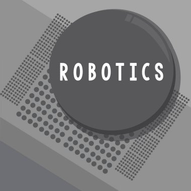 Kavramsal el robotik gösterilen yazma. Teknoloji dalı vitrine iş fotoğraf bu robotlar tasarım inşaat ile fırsatlar