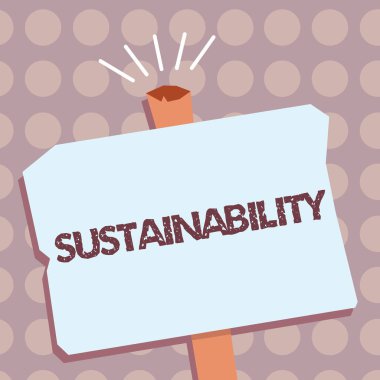 Kavramsal el sürdürülebilirlik gösterilen yazma. İş fotoğraf metin belirli bir oranı ve düzeyinde muhafaza edilmesi olanağı