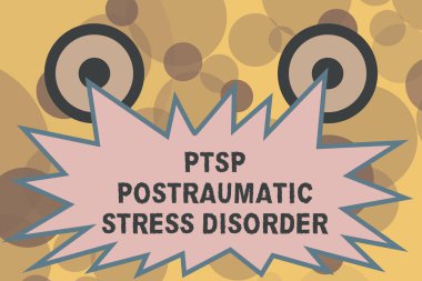 Text sign showing Ptsd Postraumatic Stress Disorder. Conceptual photo Serious mental condition Emotional Stress