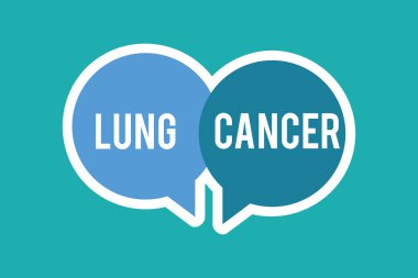 Kavramsal el akciğer kanseri gösterilen yazma. Ticari fotoğraf metin kontrolsüz büyüme akciğerlerde başlayan anormal hücre