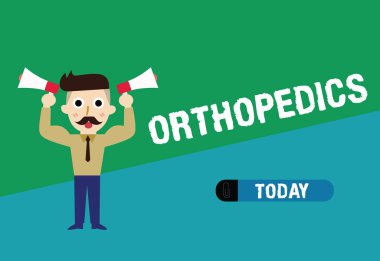 Ortopedi yazma el yazısı metin. Kavram anlam tıbbi uzmanlık deformiteleri düzeltilmesi ile ilgili