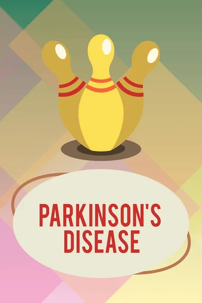 手写文本帕金森病是疾病。概念意义影响运动的神经系统紊乱 — 图库照片