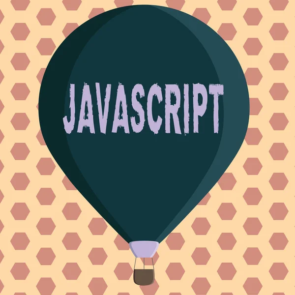 Word Writing Text Javascript. Geschäftskonzept für Computerprogrammiersprache zur Erzeugung interaktiver Effekte — Stockfoto