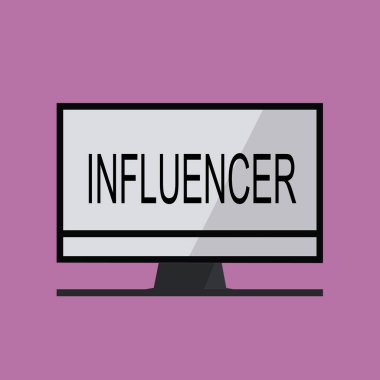 Etki unsuru gösterilen metin işareti. Kavramsal fotoğraf kişinin etkiler ve başkalarının görüşlerini kararları etkiler