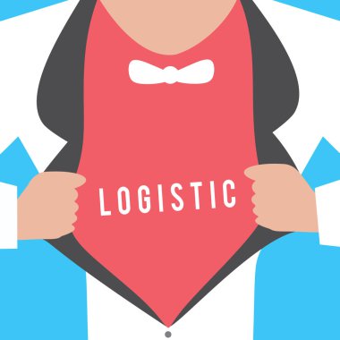 Kavramsal el lojistik gösterilen yazma. İş fotoğraf metin dikkatli organizasyonu karmaşık aktivite planlama yürütme