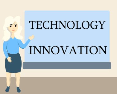 Teknoloji Yeniliği 'ni gösteren bir not yazıyorum. Gelişmiş ağa bağlı cihazları gösteren iş fotoğrafı yaratıcı bir tekniktir