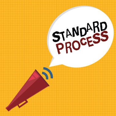 Kelime yazma Standart Süreç. Nihai ürün kalitesiyle eşleşmesi gereken kurallar için iş kavramı