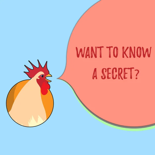 Kata menulis teks Ingin Tahu Pertanyaan rahasia. Konsep bisnis untuk membocorkan informasi penting yang rahasia — Stok Foto