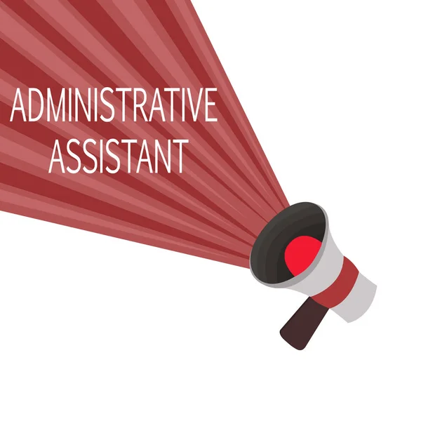 Pisanie tekstu Asystent administracyjny. Business concept for Administration Support Specjalistyczne zadania biurowe — Zdjęcie stockowe
