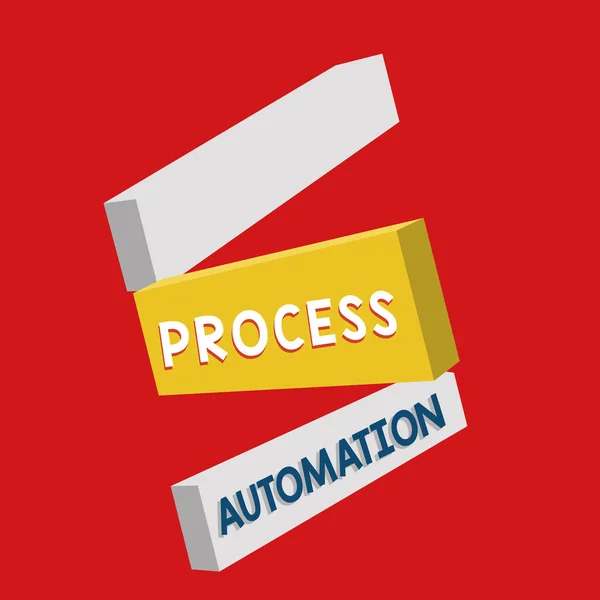 Skrivanteckning som visar Process Automation. Affärsfoto visar Transformation Strömlinjeformad Robotic För att undvika Redundans — Stockfoto