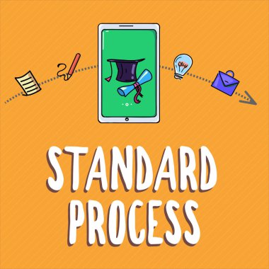 El yazısı Standart Süreç. Kavram, nihai ürün kalitesiyle eşleşmesi gereken kurallar anlamına gelir