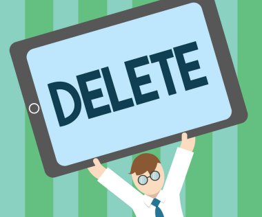 Word metin silme yazma. İş kavramı için kaldırın veya çizgi yıldaen çizerek yazılı veya basılı sorun yok